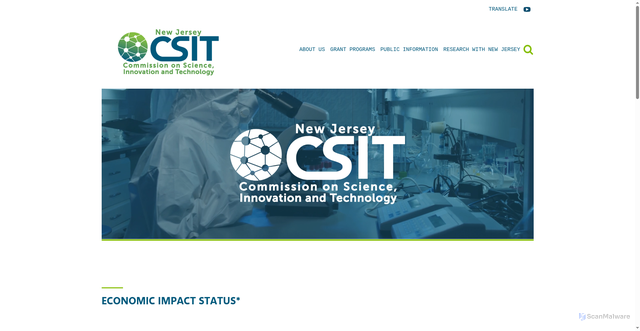 Security scan screenshot of https://www.njcsit.gov/