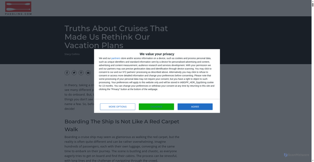 Security scan screenshot of https://go.paddling.com