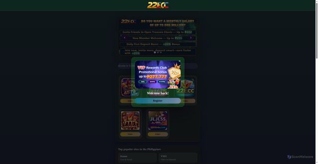 Security scan screenshot of https://wwwsabongonline.com/yjcymmn