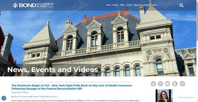 Security scan screenshot of https://www.bsk.com/news-events-videos/the-dominoes-begin-to-fall-ndash-new-york-state-pulls-back-on-key-line-of-health-insurance-following-passage-of-the-federal-reconciliation-bill