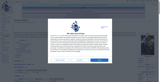 Security scan screenshot of https://www.ssbwiki.com/Smasher:MacD