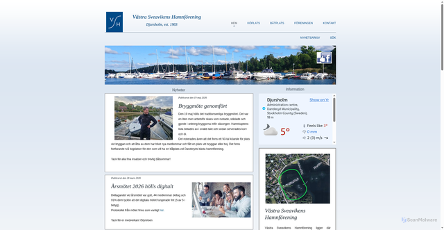 Security scan screenshot of https://sveaviken.se