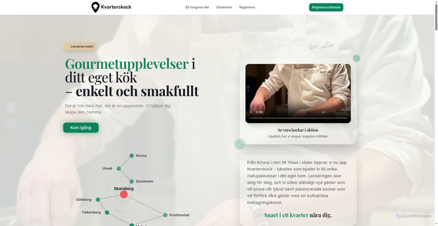 Security scan screenshot of https://kvarterskock.se