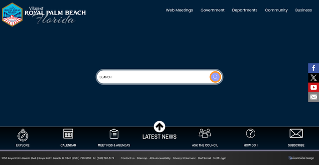 Security scan screenshot of https://www.royalpalmbeachfl.gov/