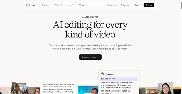 Security scan screenshot of https://descript-website.vercel.app
