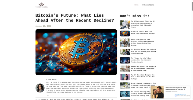 Security scan screenshot of https://westwoodparkhotel.co.uk/bitcoins-future-what-lies-ahead-after-the-recent-decline/