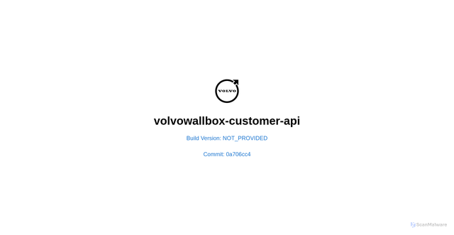 Security scan screenshot of api.wallbox.volvocars.biz