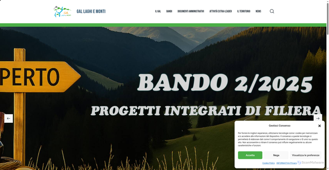 Security scan screenshot of https://www.gallaghiemonti.it/
