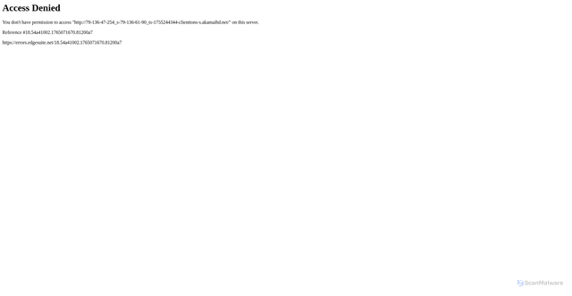 Security scan screenshot of https://79-136-47-254_s-79-136-61-90_ts-1755244344-clienttons-s.akamaihd.net/