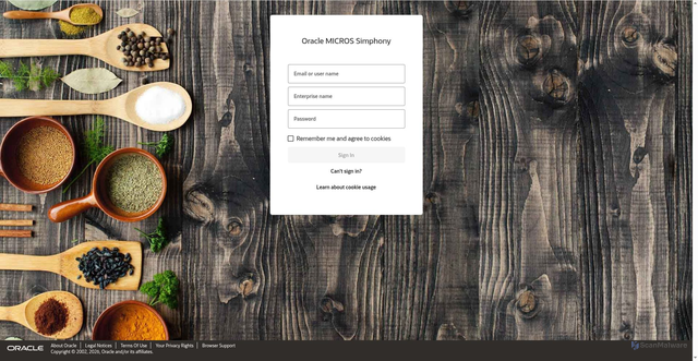 Security scan screenshot of https://mtu5-ohra.oracleindustry.com