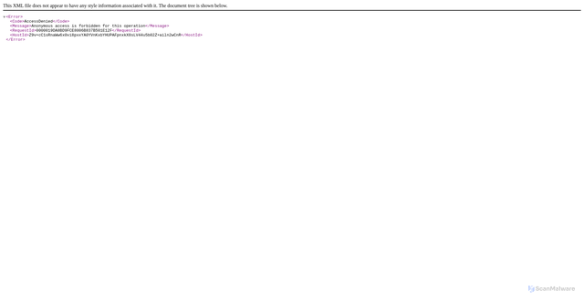 Security scan screenshot of https://obs.la-north-2.myhuaweicloud.com