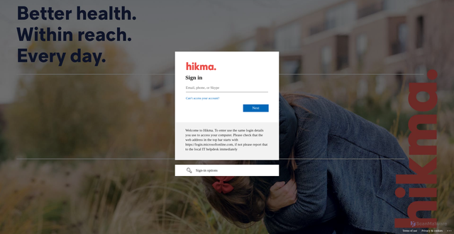 Security scan screenshot of https://westward-my.sharepoint.com