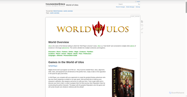 Security scan screenshot of https://www.worldofulos.com