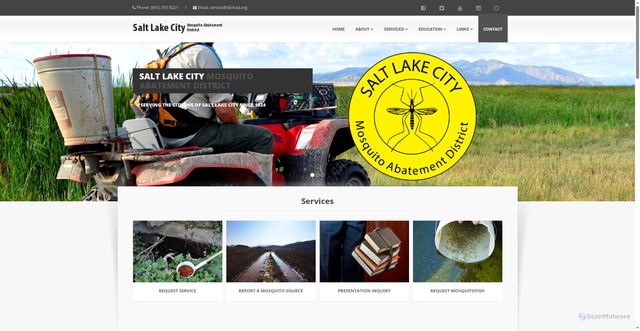 Security scan screenshot of https://www.slcmadutah.gov/