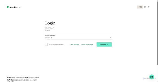 Security scan screenshot of https://owen.prolitteris.ch