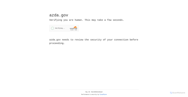 Security scan screenshot of https://azda.gov/