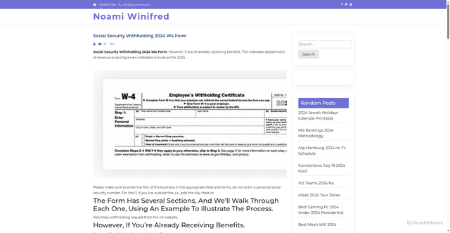 Security scan screenshot of https://clareybrafaelia.pages.dev/kbryilh-social-security-withholding-2024-w4-form-photos-ghhchok/