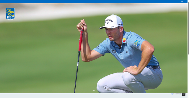 Security scan screenshot of https://teamrbcgolf.com/players/sam-burns/