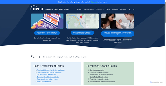 Security scan screenshot of https://hvhdct.gov/