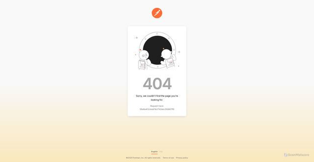 Security scan screenshot of https://auth.postman.com