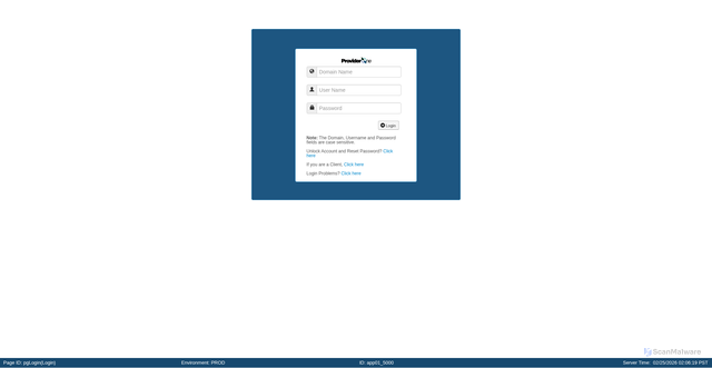 Security scan screenshot of https://www.waproviderone.org