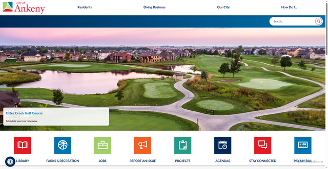 Security scan screenshot of https://ankenyiowa.gov/