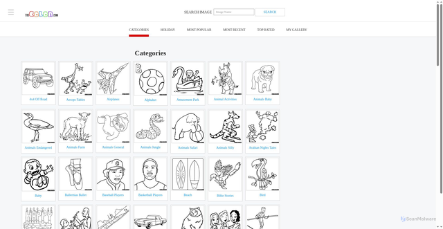 Security scan screenshot of https://thecolor.com