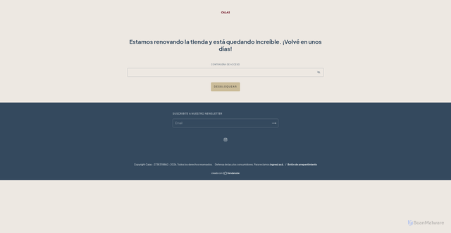 Security scan screenshot of https://calasonline.com.ar/