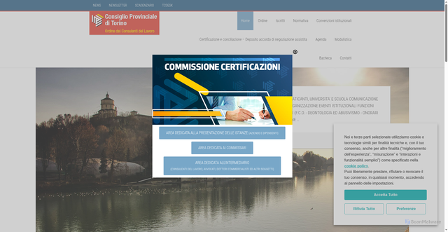Security scan screenshot of https://www.cdltorino.it/