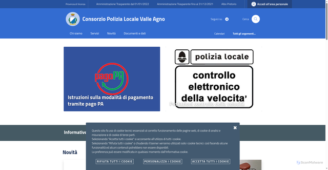 Security scan screenshot of https://www.plva.it/