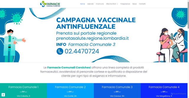 Security scan screenshot of https://www.farmcorsichesi.it/