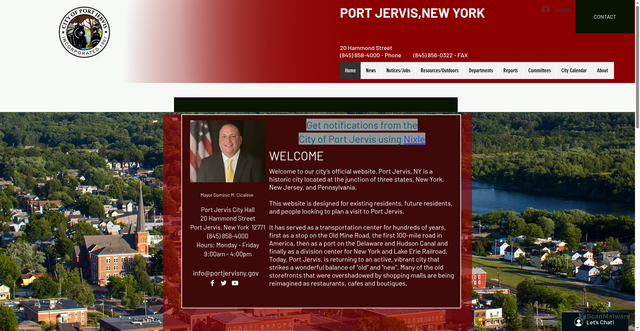 Security scan screenshot of https://www.portjervisny.gov/