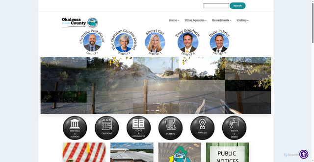 Security scan screenshot of https://myokaloosa.gov/