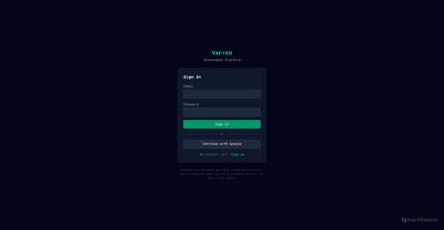 Security scan screenshot of https://varren.pages.dev/