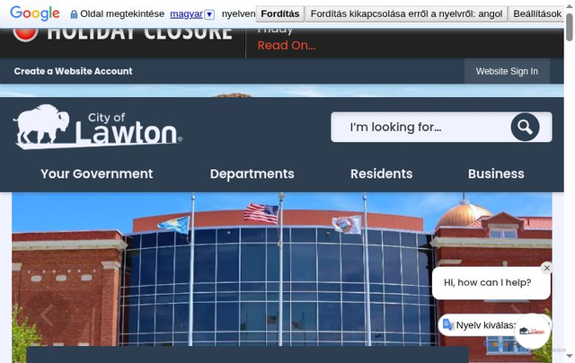 Security scan screenshot of https://www.lawtonok.gov/