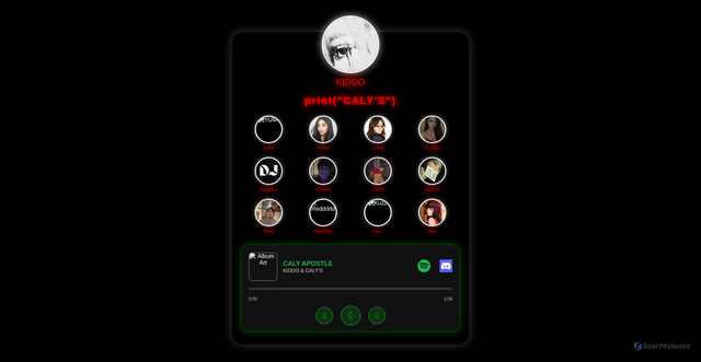 Security scan screenshot of https://caly-apostle-8vt52g42md.edgeone.app/