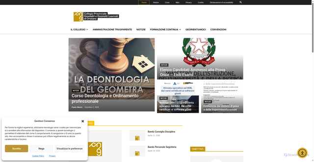 Security scan screenshot of https://www.geometrioristano.org/