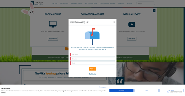Security scan screenshot of https://nbmedical.com