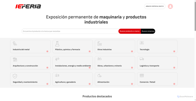 Security scan screenshot of https://ieferia.interempresas.net