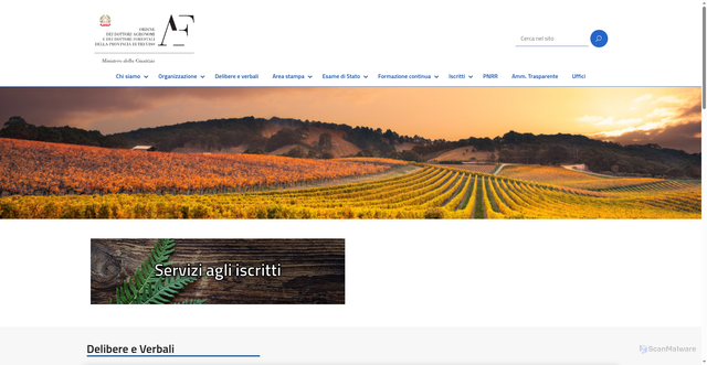 Security scan screenshot of https://ordinetreviso.conaf.it/