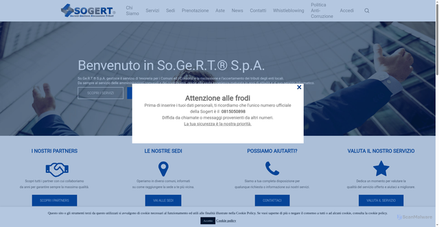 Security scan screenshot of http://sogertspa.it
