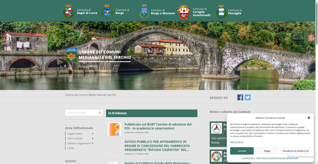 Security scan screenshot of https://ucmediavalle.it/