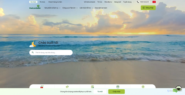 Security scan screenshot of https://www.vietcombank.com.vn