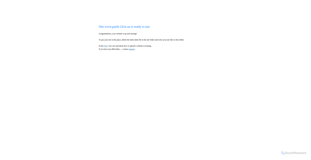 Security scan screenshot of https://parik-24.te.ua/