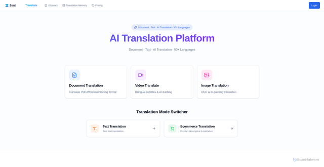 Security scan screenshot of https://www.ag-translate.com