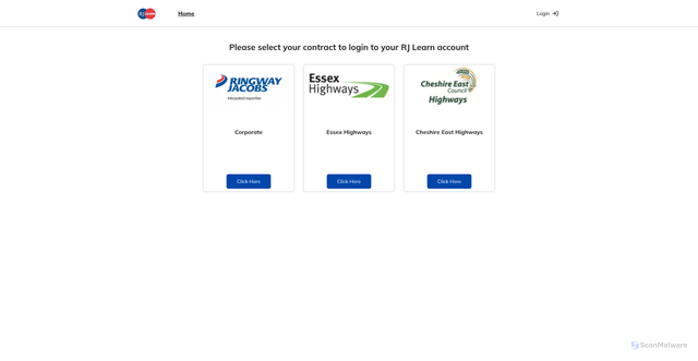 Security scan screenshot of https://ringwayjacobs.talentlms.com