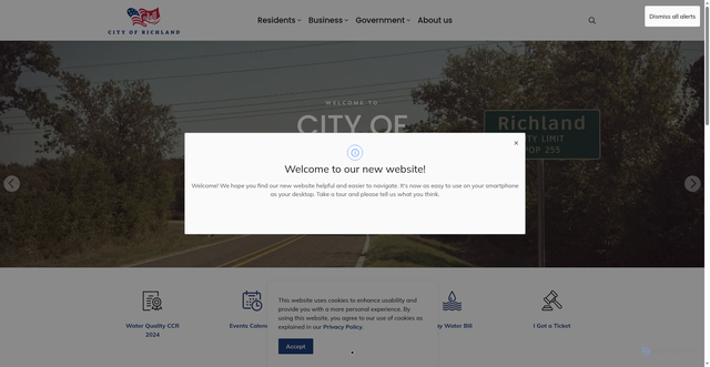 Security scan screenshot of https://www.richlandtexas.gov/