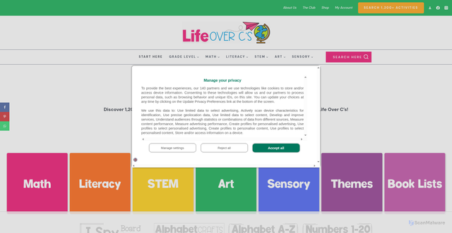 Security scan screenshot of https://lifeovercs.com