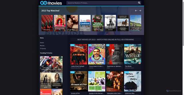 Security scan screenshot of https://moviesdl.net/year-movies/2013/
