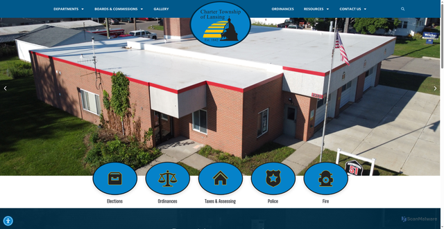 Security scan screenshot of https://lansingtwpmi.gov/